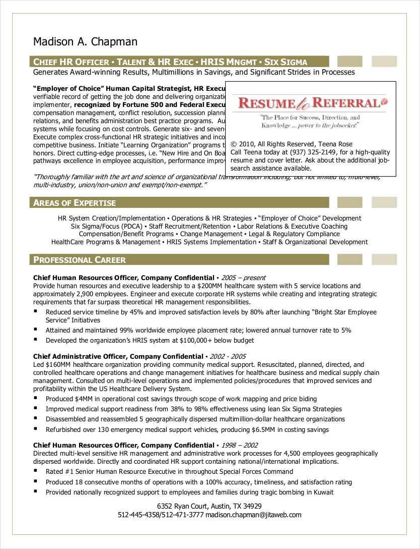 hr resume examplesml