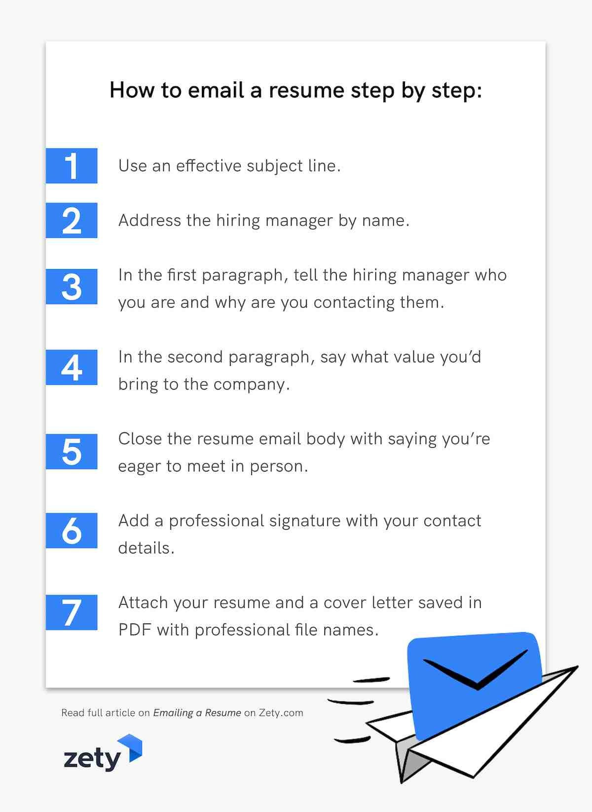 how to email a resume