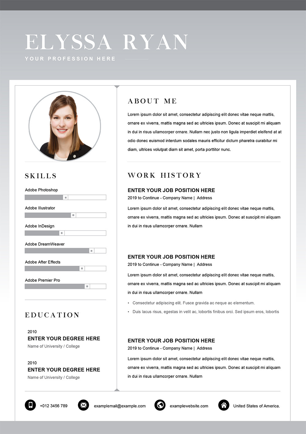 job application job seeker resume sample