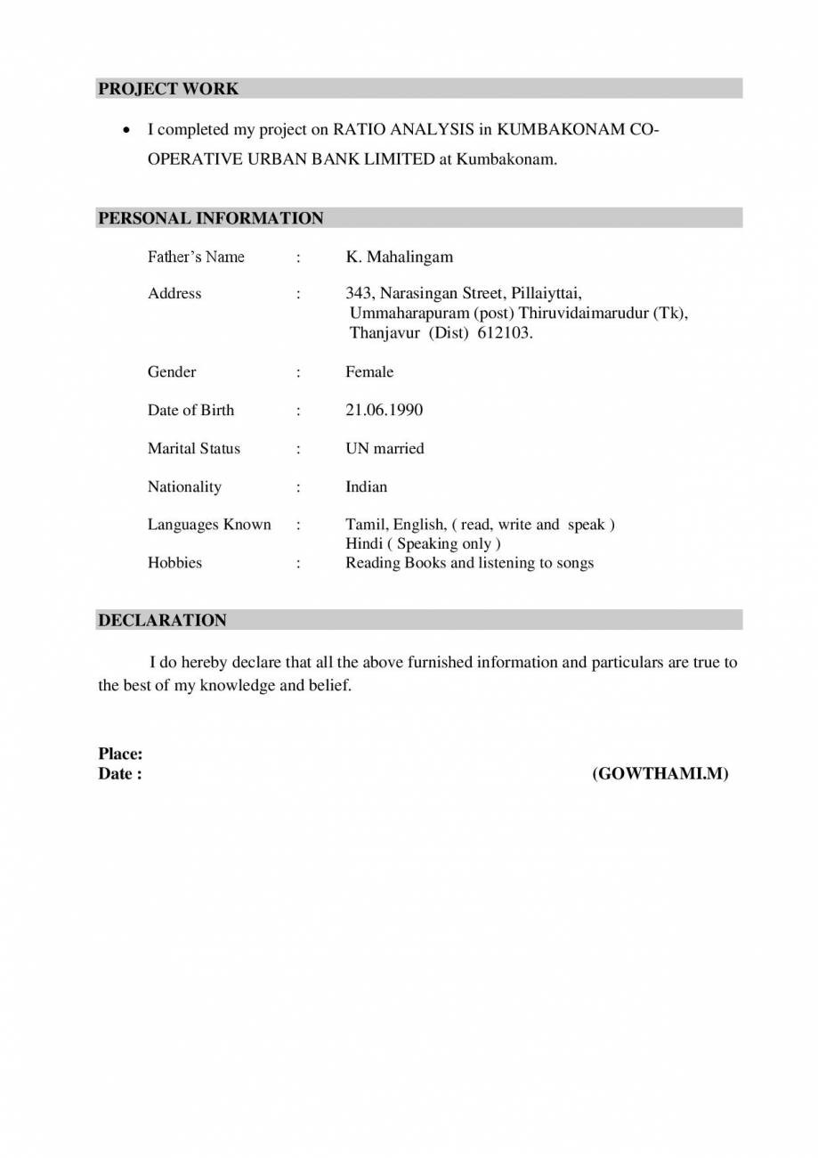 cv format for mba freshers pdf