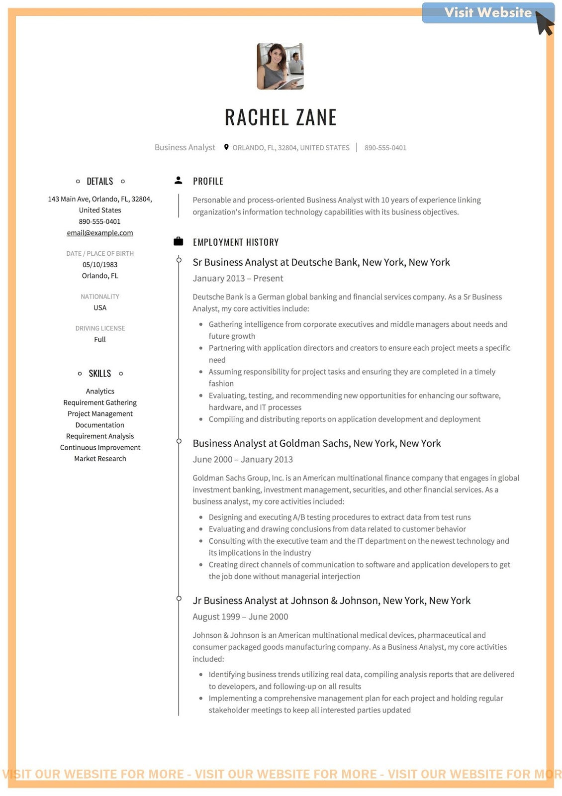 business analysis resume examplesml