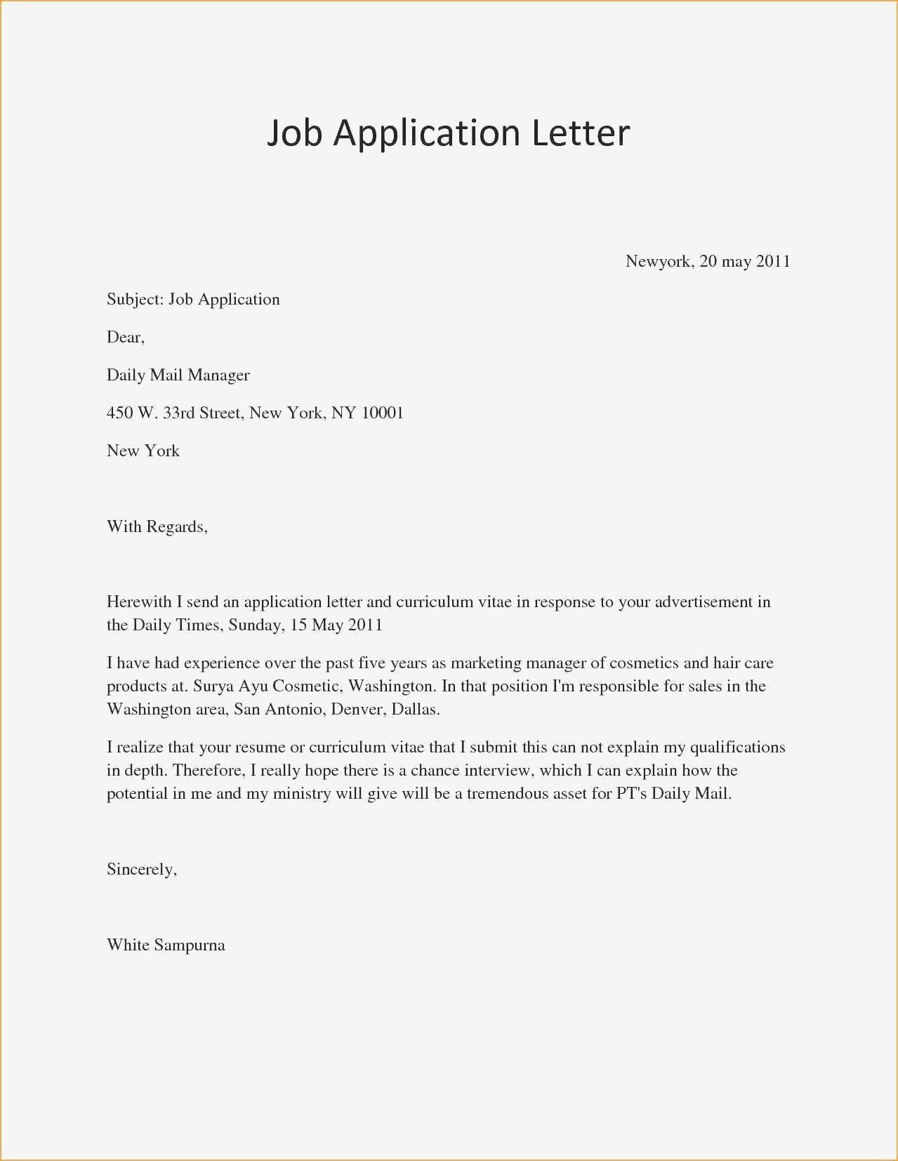 what is cover letter for job application