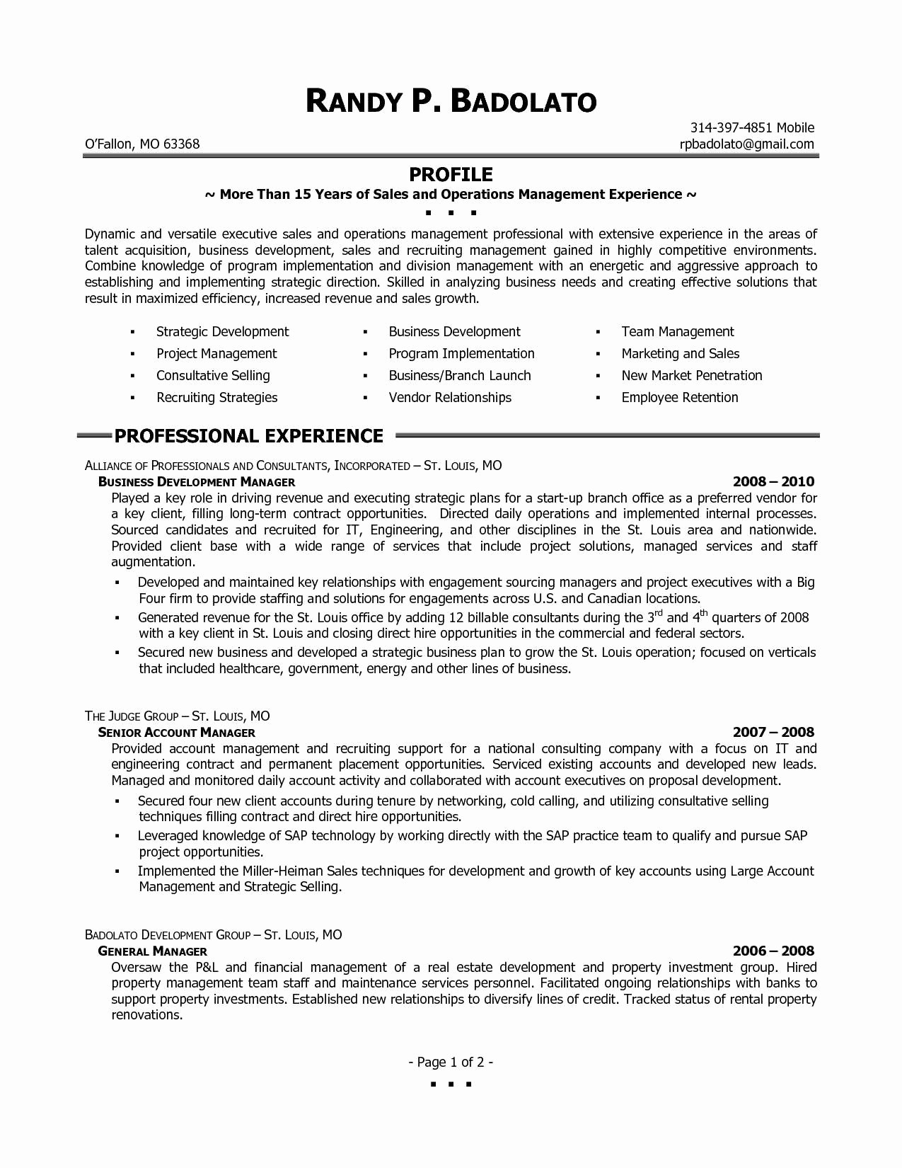 branch operations manager resume