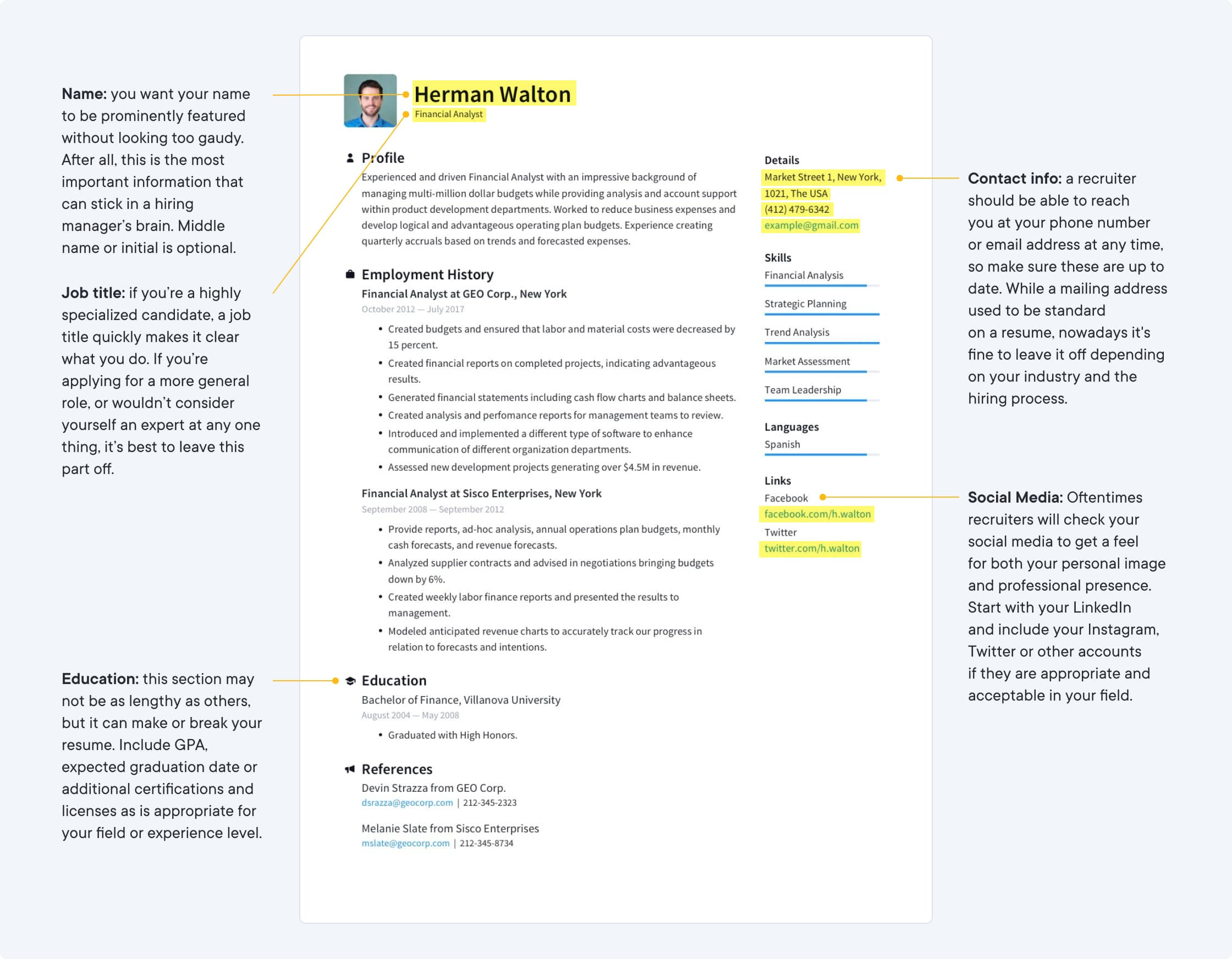 resume templates