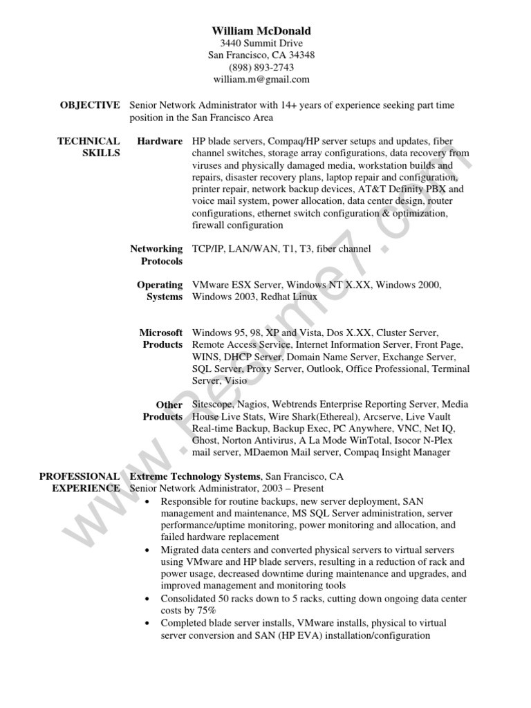 data center network engineer resumeml