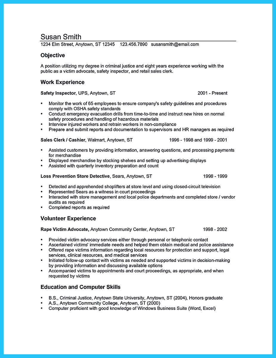 sample resume for criminology graduateml