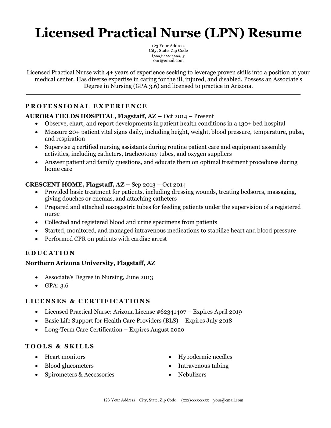 92 sample resume for lpn new gradml