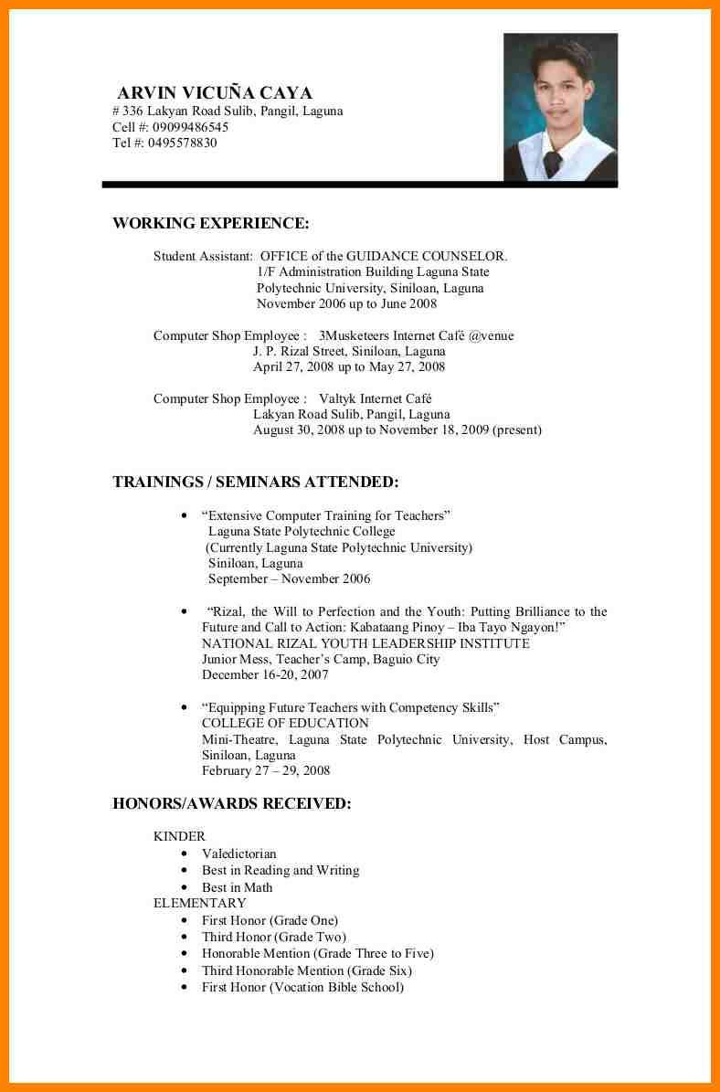 resume seminars and trainingsml