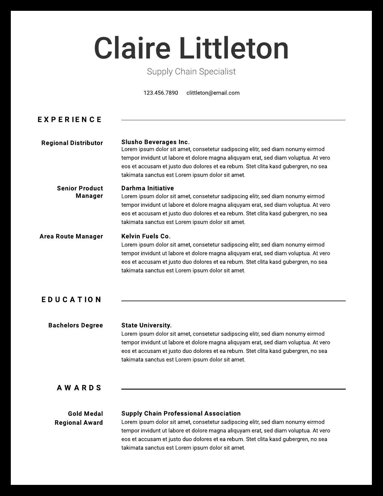 resume examples writing tips