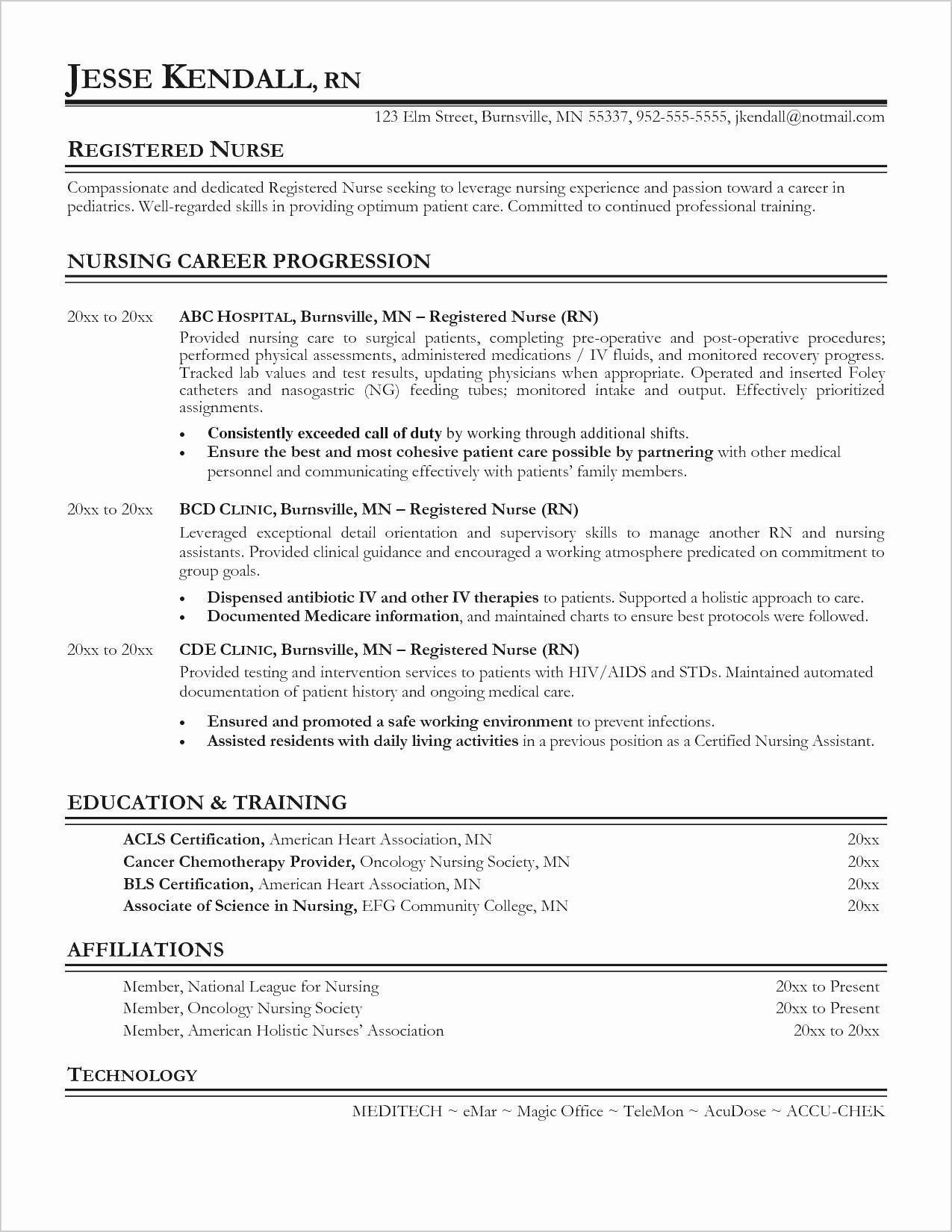 emergency room nurse resume template