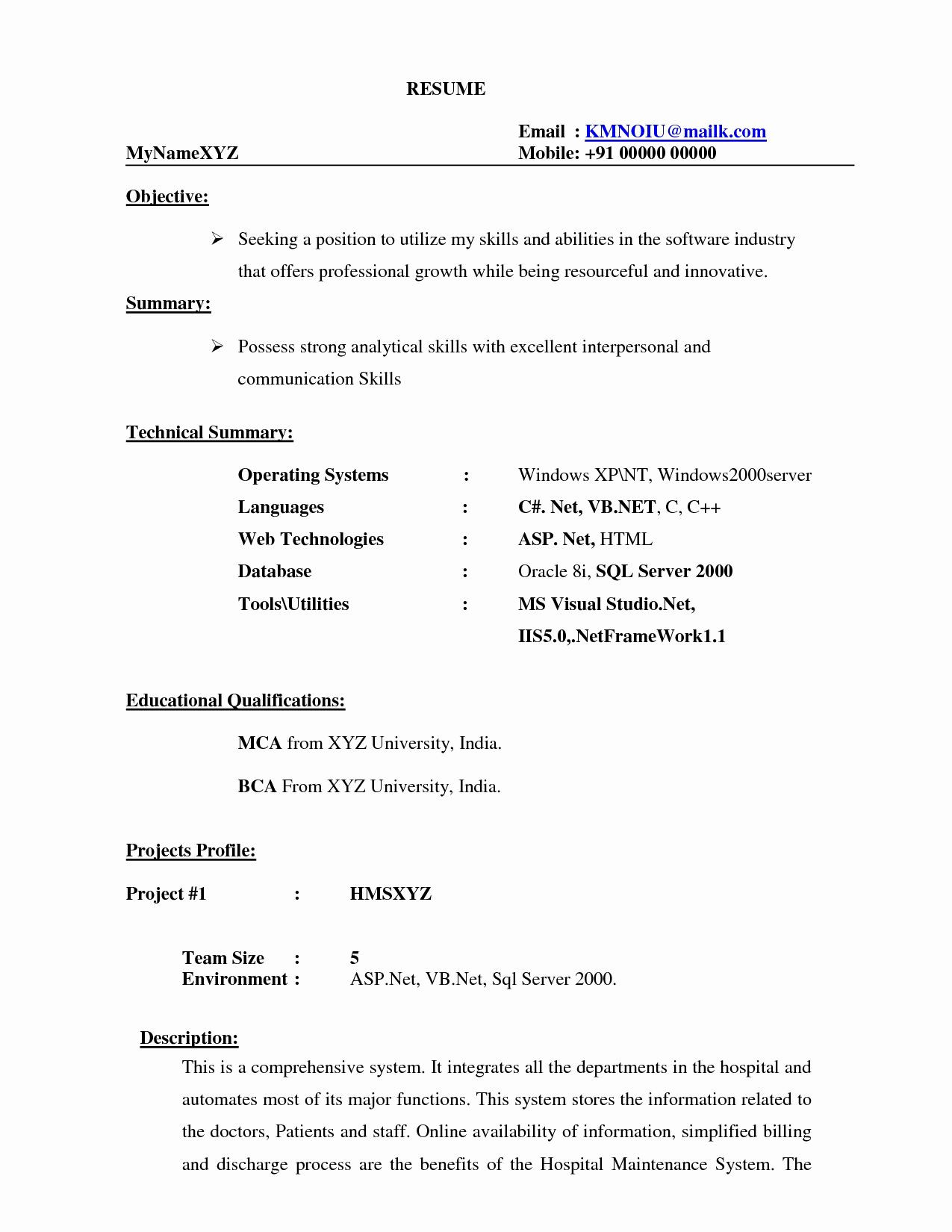 resume sample for pharmacy freshers