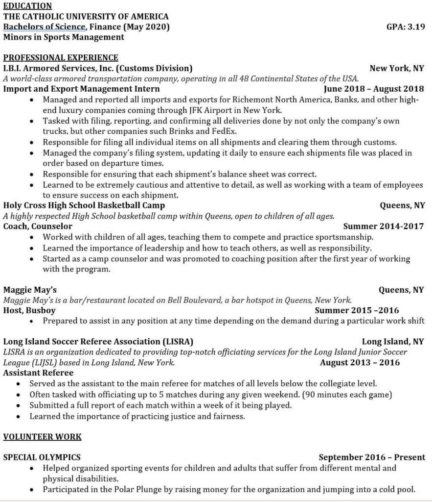 Sample Resume for Investment Banking Analyst 3 Tricks to Hack Your Investment Banking Resume (with No Experience)