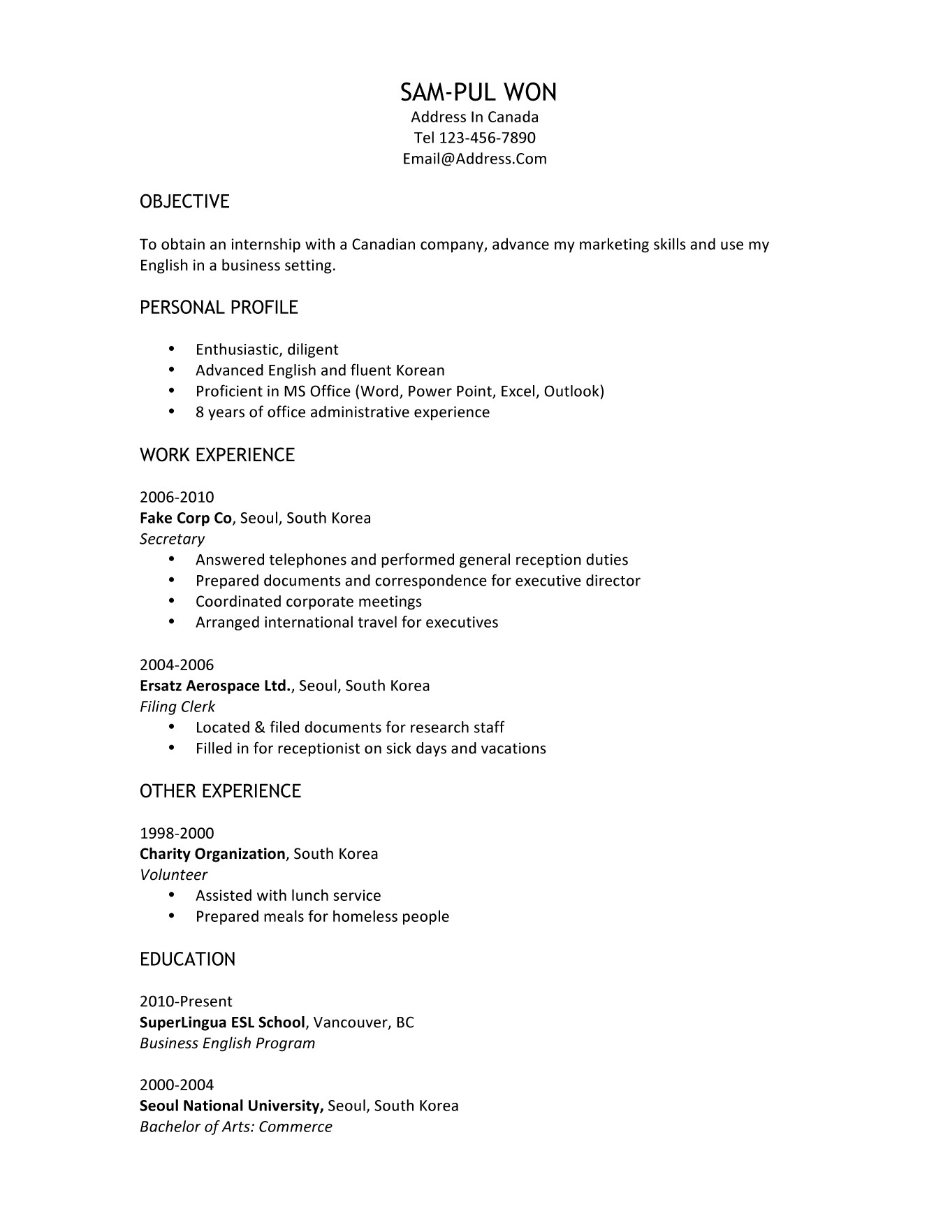 how to write a resume