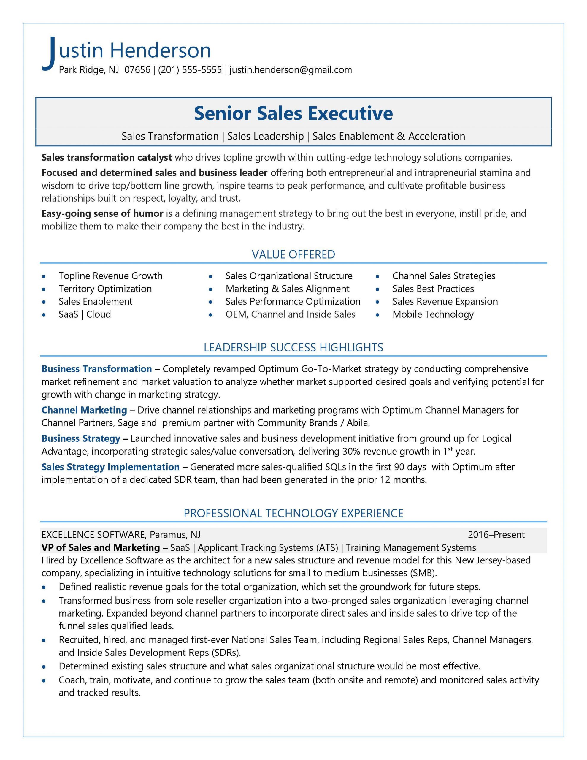 resume examples sales profesionalml