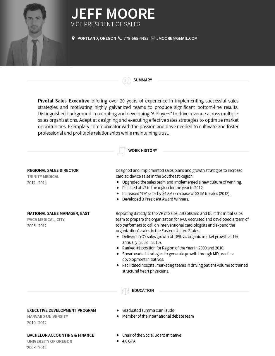 hr resume templates