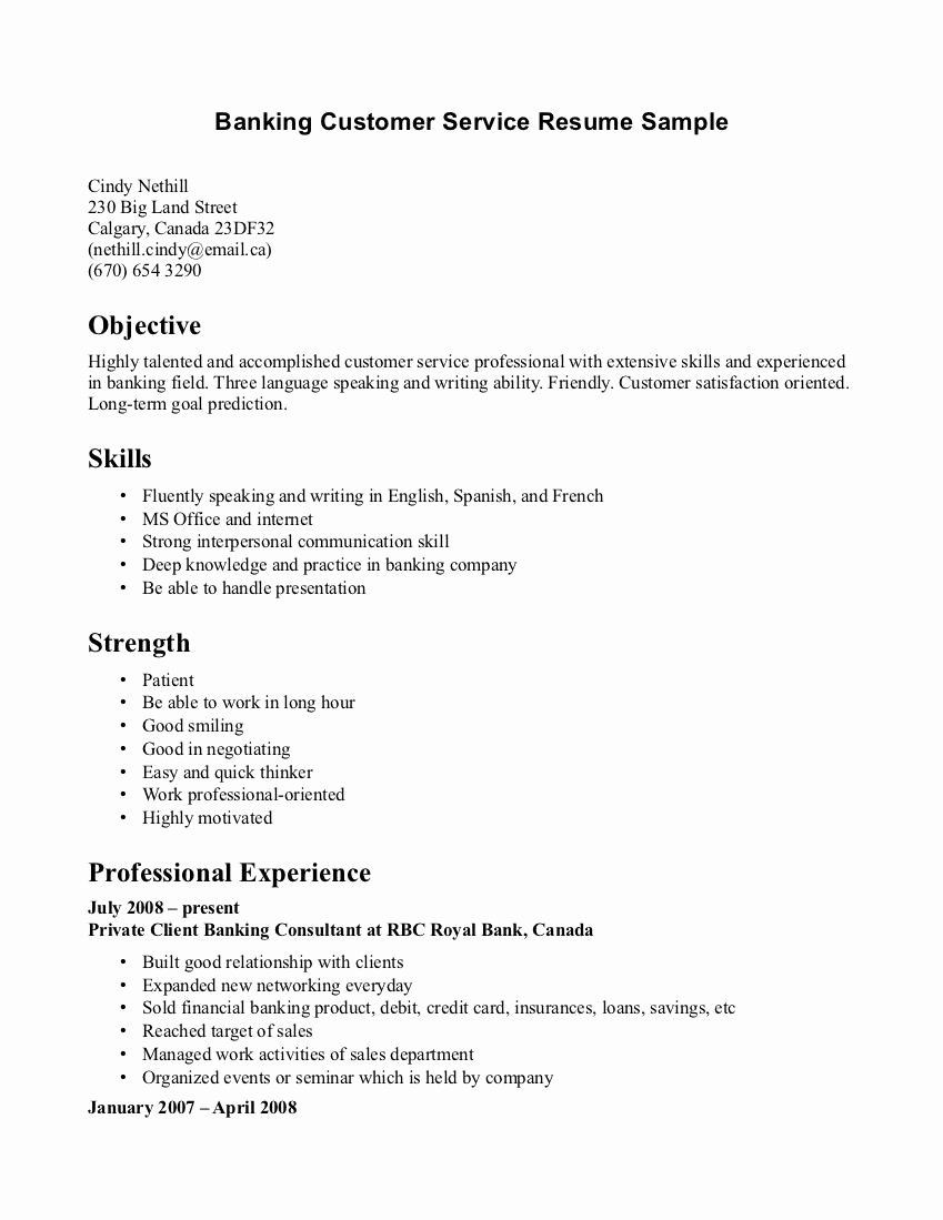 entry level customer service resume inspirational free customer service resume