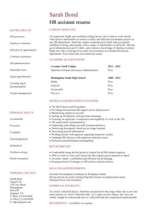 student entry level hr assistant resume template 1022