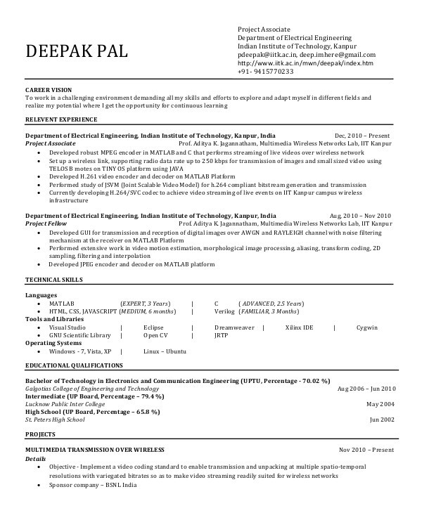 resume samples for freshers mechanical engineers free