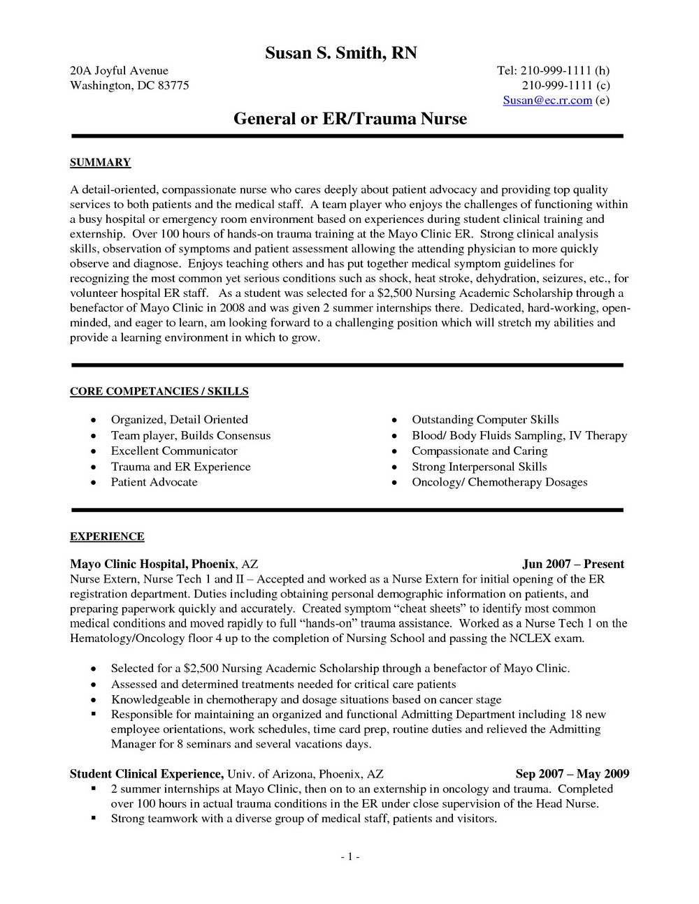 sample resume for medical assistant externship
