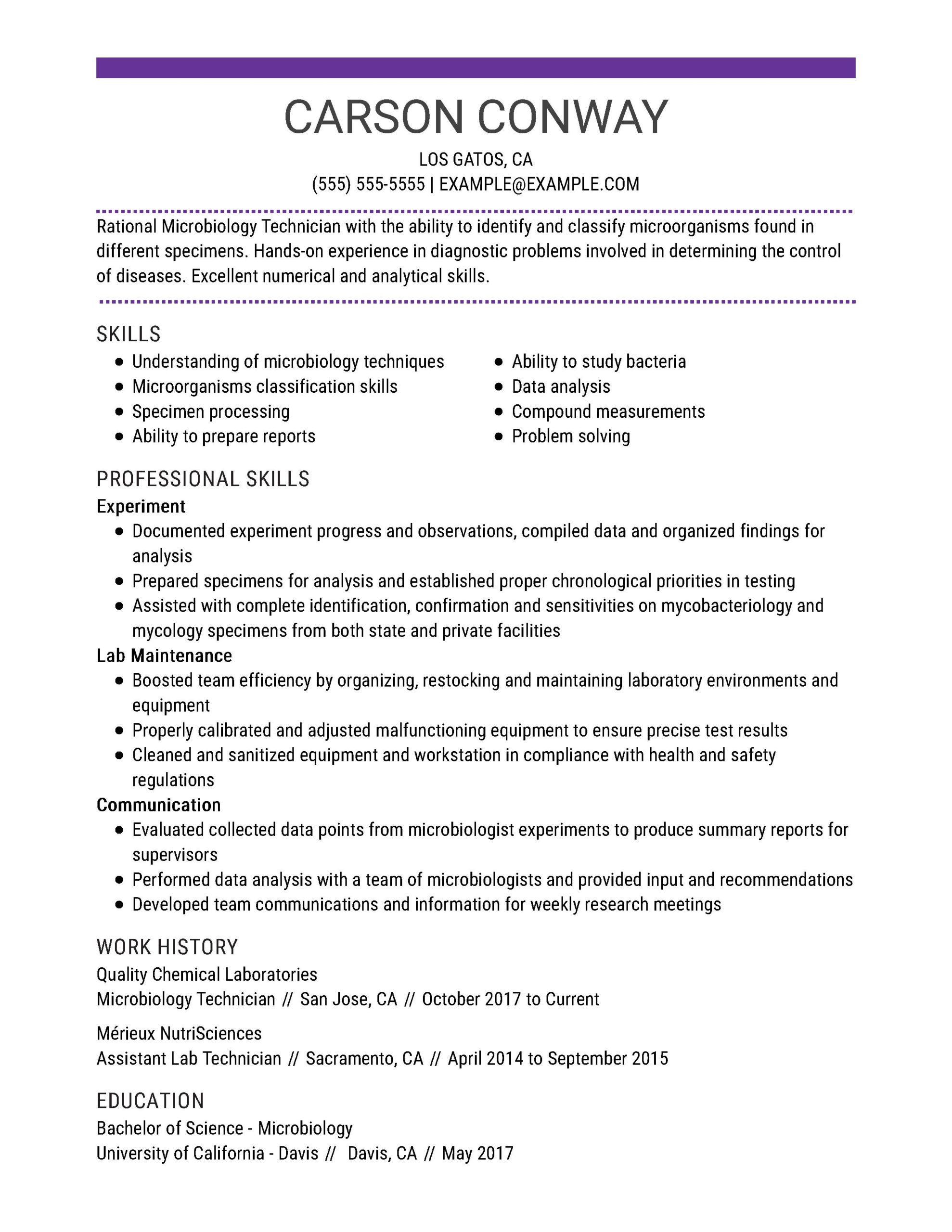 resume format for freshers bscml