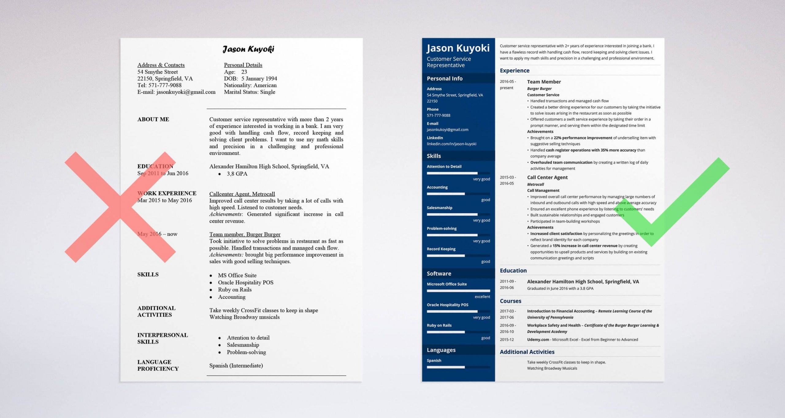 bank teller resume