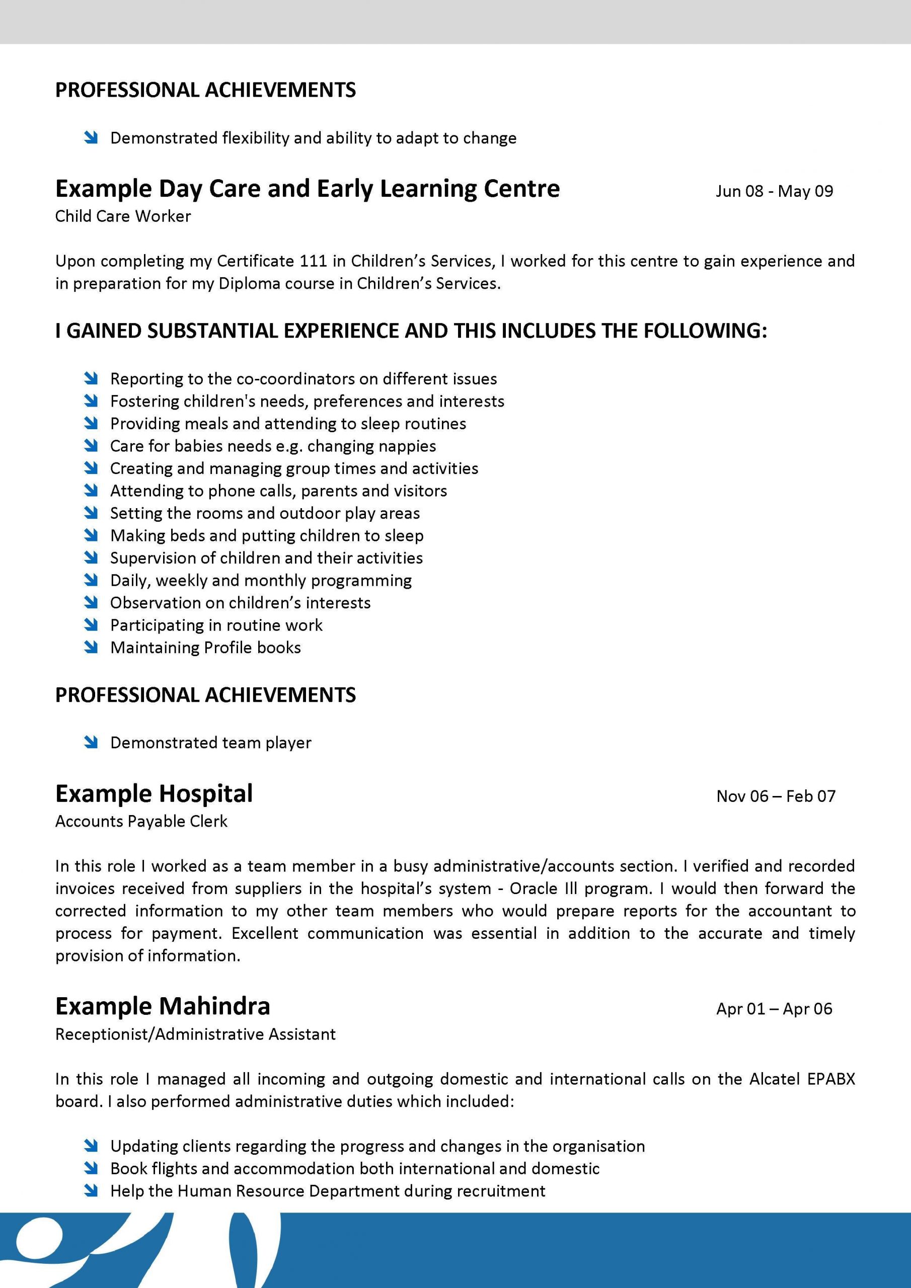 child care assistant cover letter for no experienceml
