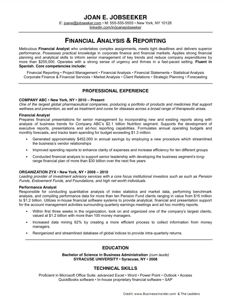 sample resume for l1 visa application