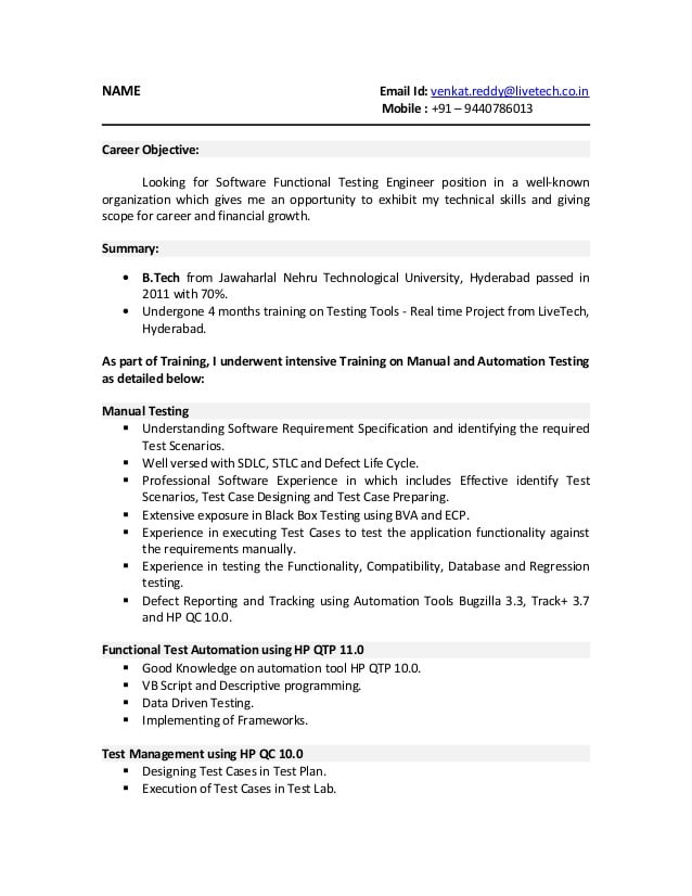 01 testing fresherresume