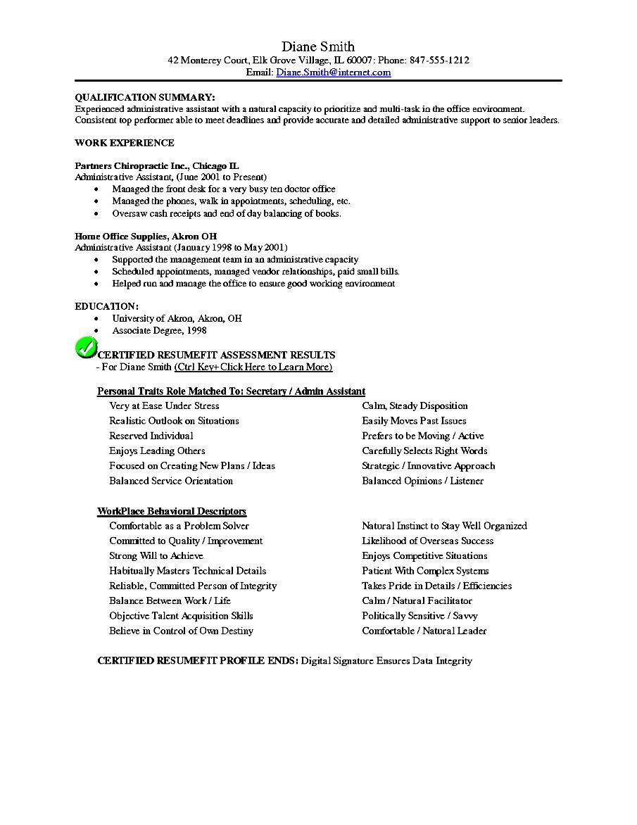 executive administrative assistant resume objective