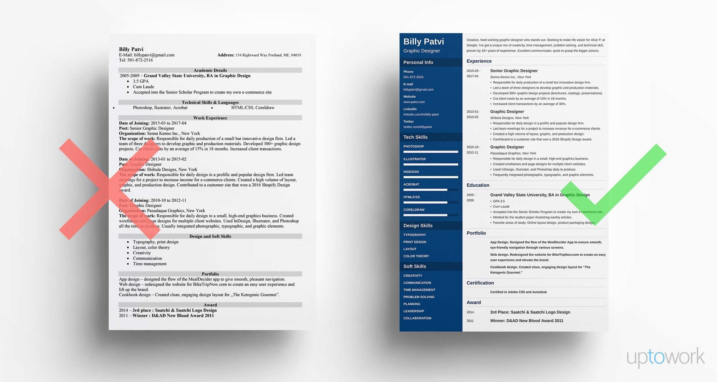 graphic designer resume