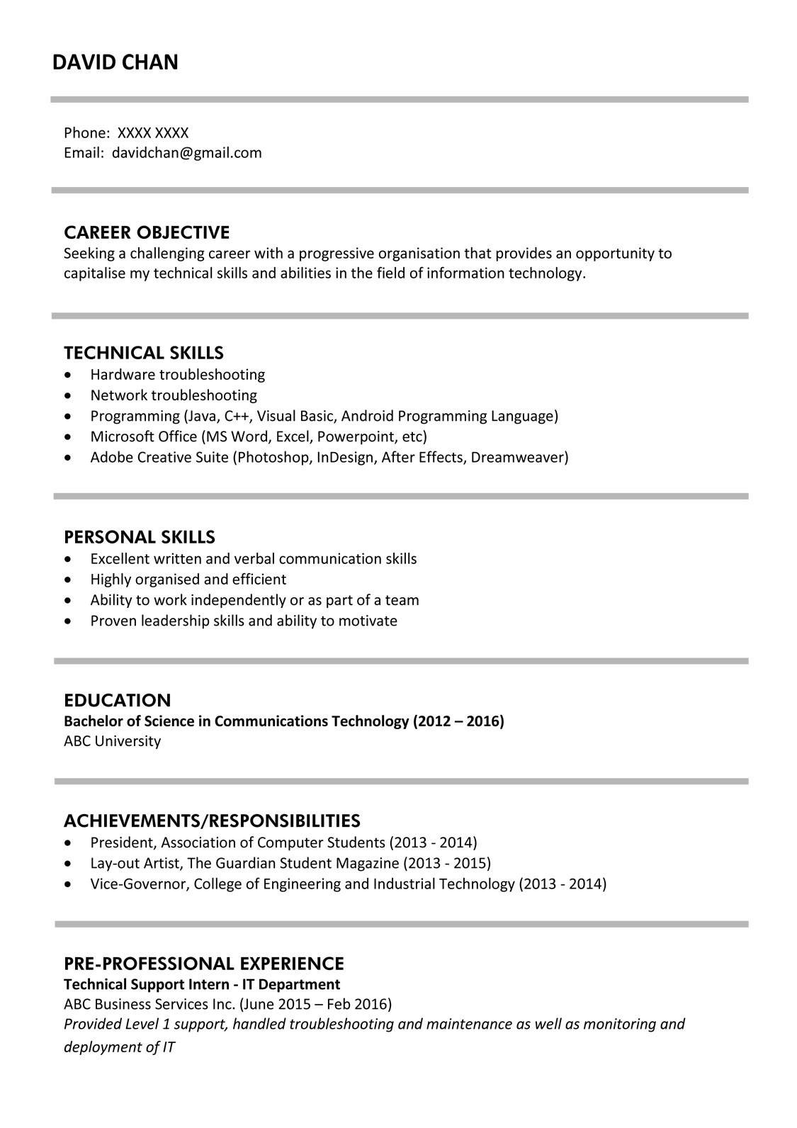 technical skils on resume sampleml