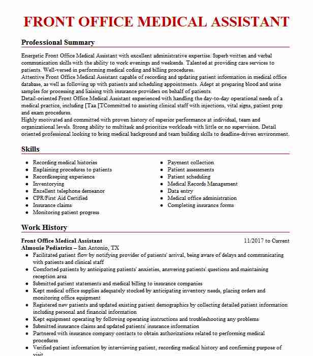 front office medical assistant 6a20ffcc3a4a4c97a e0ba1c817