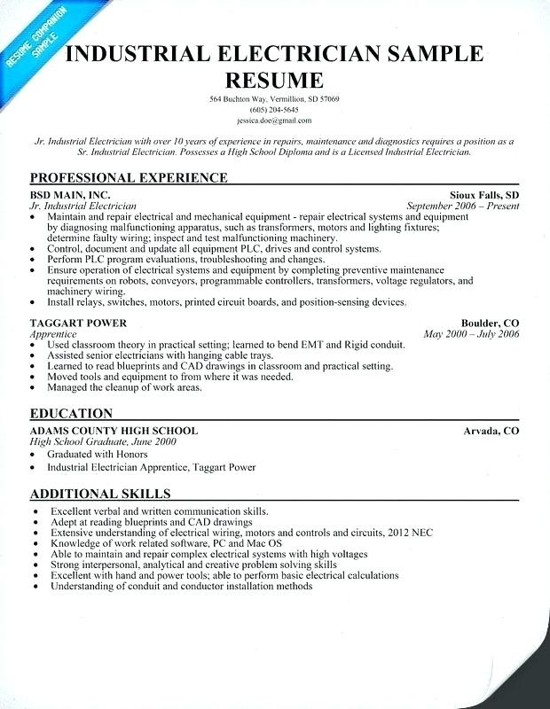 9 10 sample of resume for electrical engineer