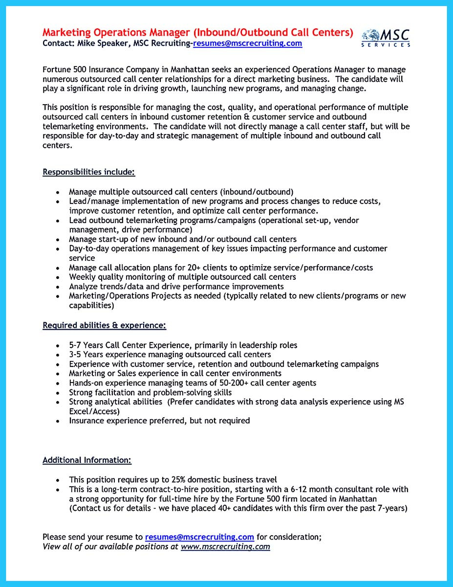 call centre executive resume sample