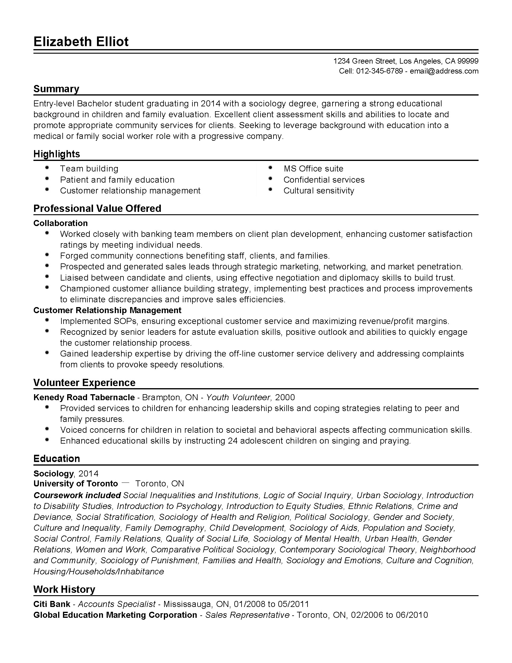 entry level social worker cover letter no experience