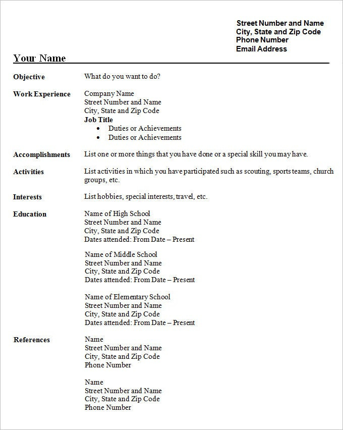 20 best resume templates for students
