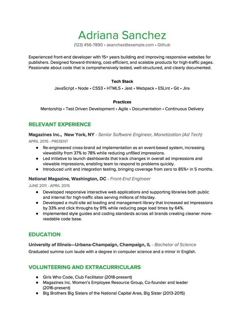 bination resume hybrid resume format example