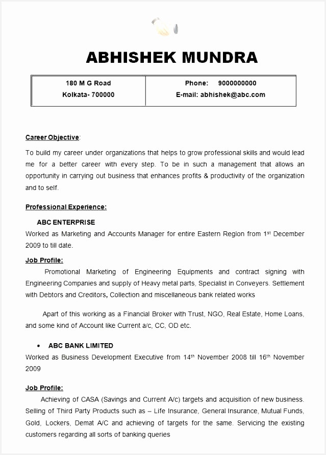 oilfield resume