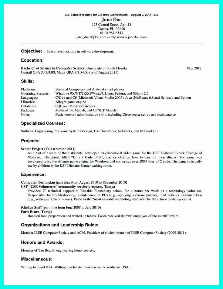 entry level network engineer resume