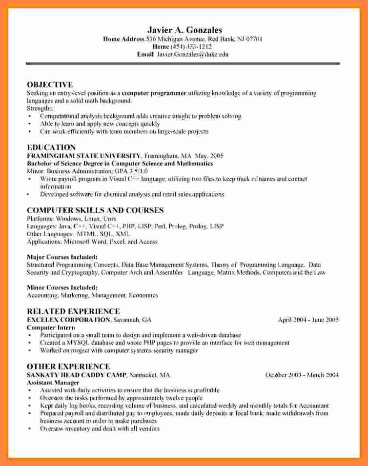 entry level data scientist resume