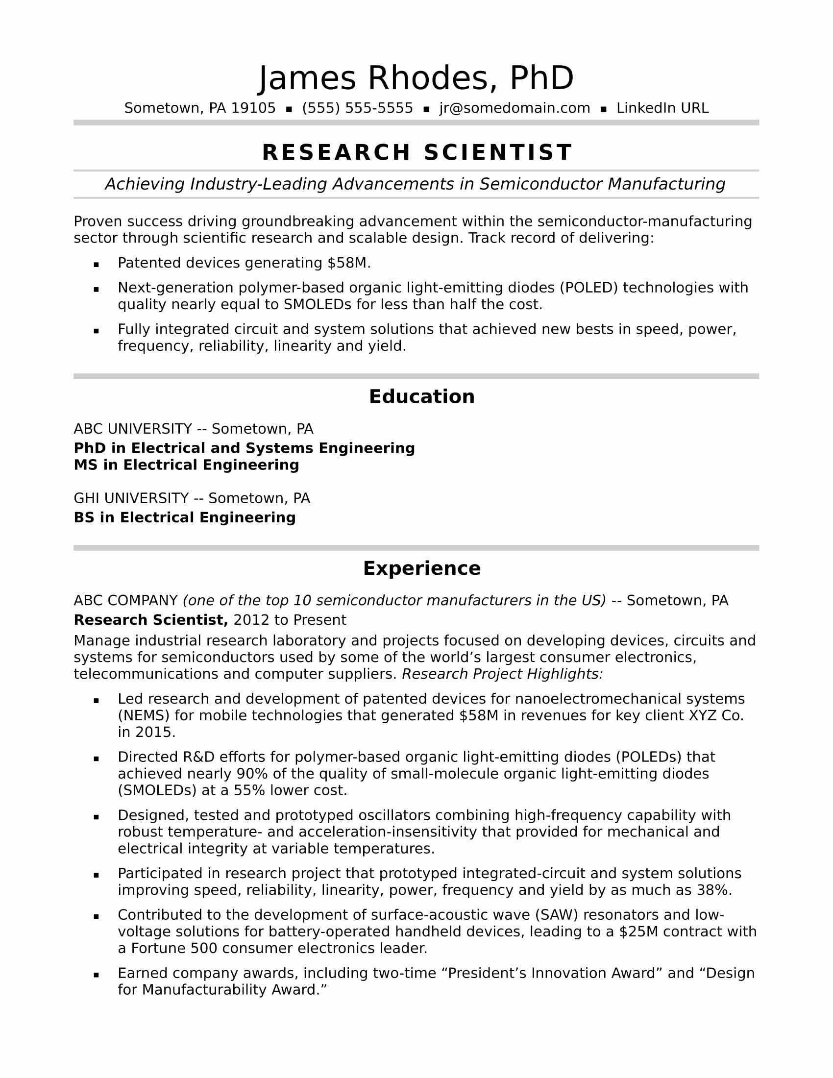 entry level data scientist resume