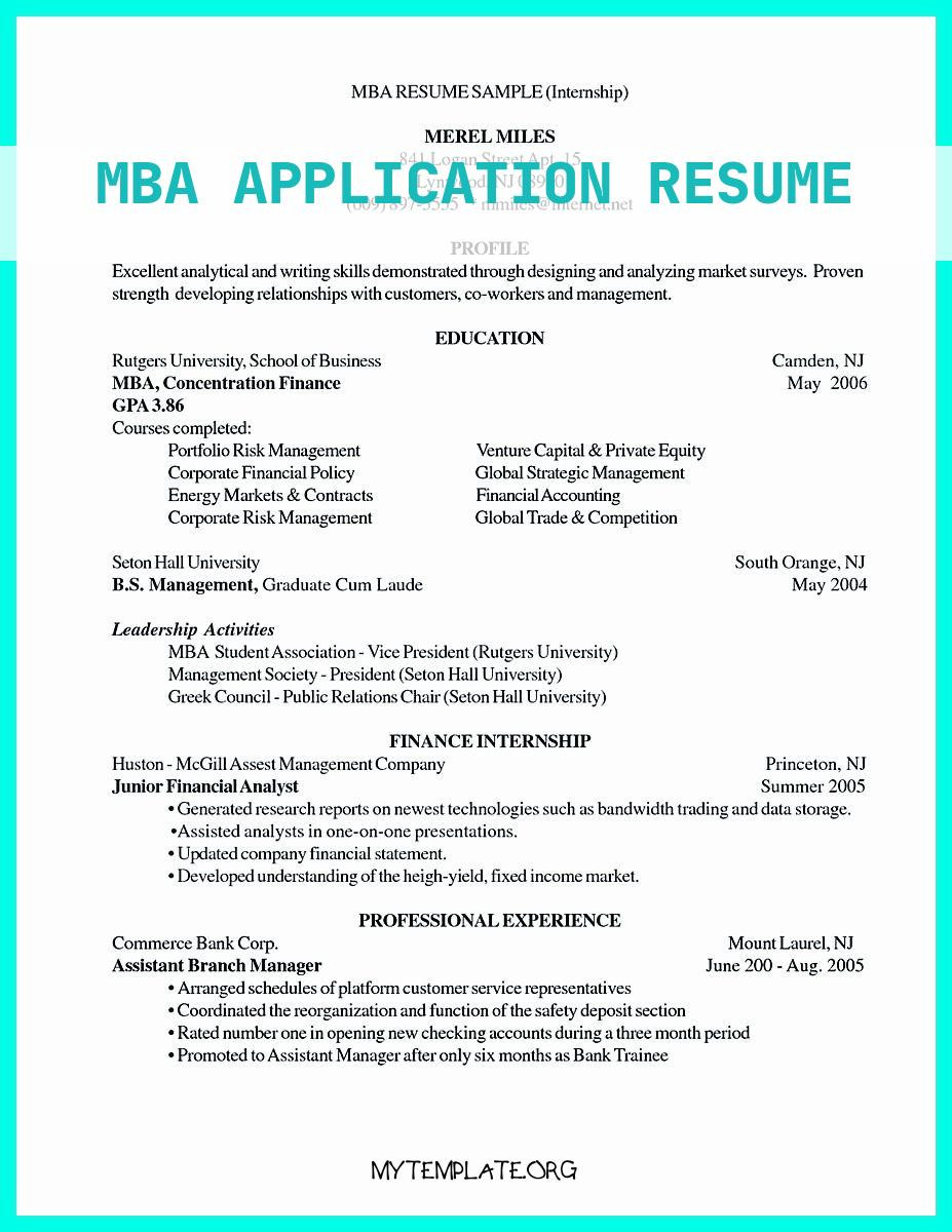 mba application resume of mba application resume examples best write properly your ac plishments in college application