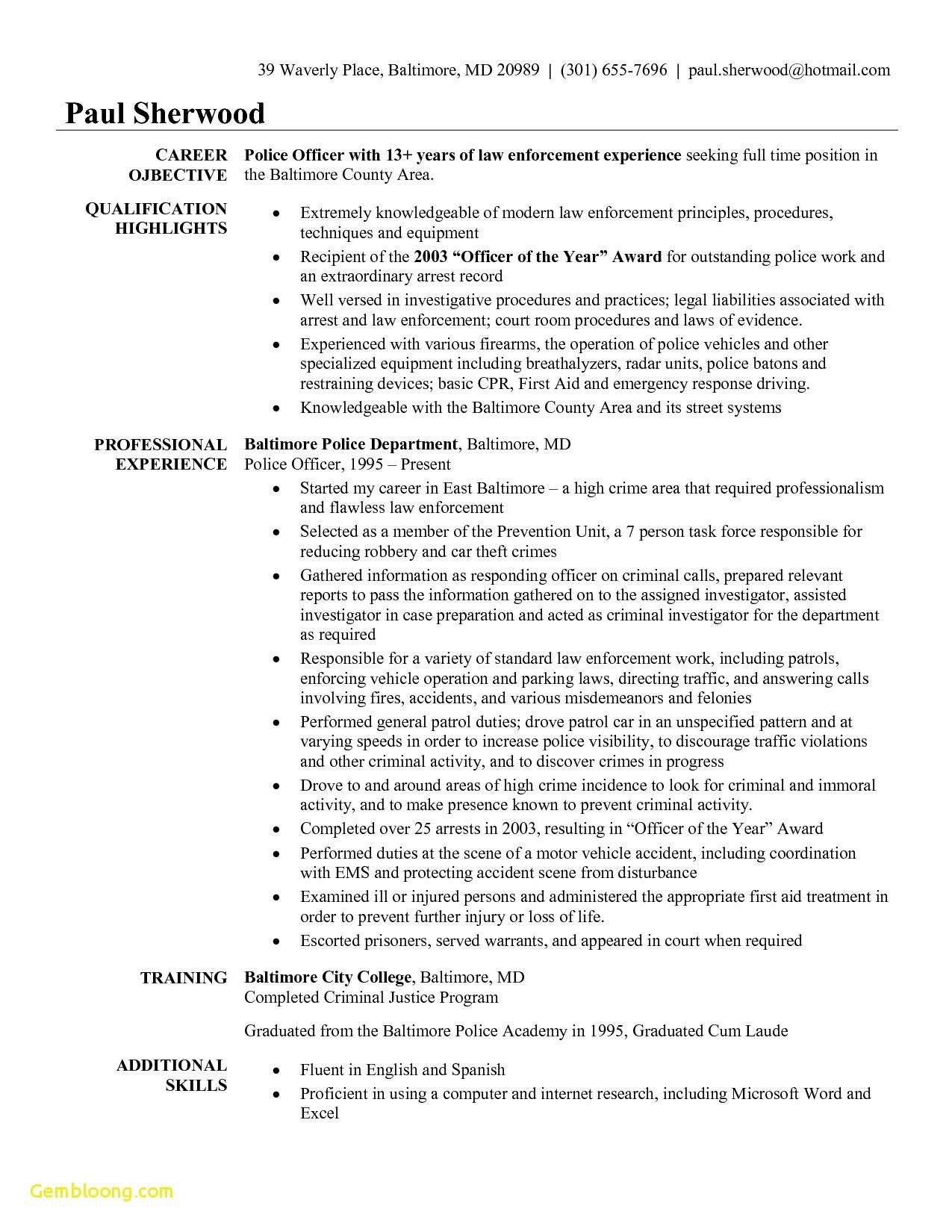 the 28 greatest pictures of sample resume for retired police officer