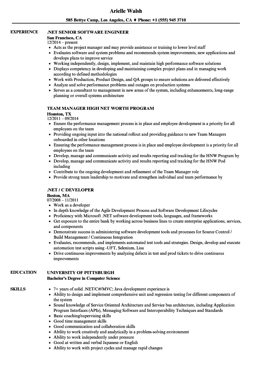 testing resume sample