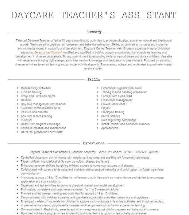 daycare teachers assistant 00b693d4099a47d f90ed c