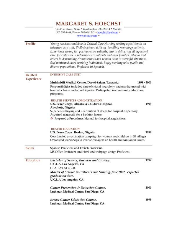 sap bi sample resume for 2 years