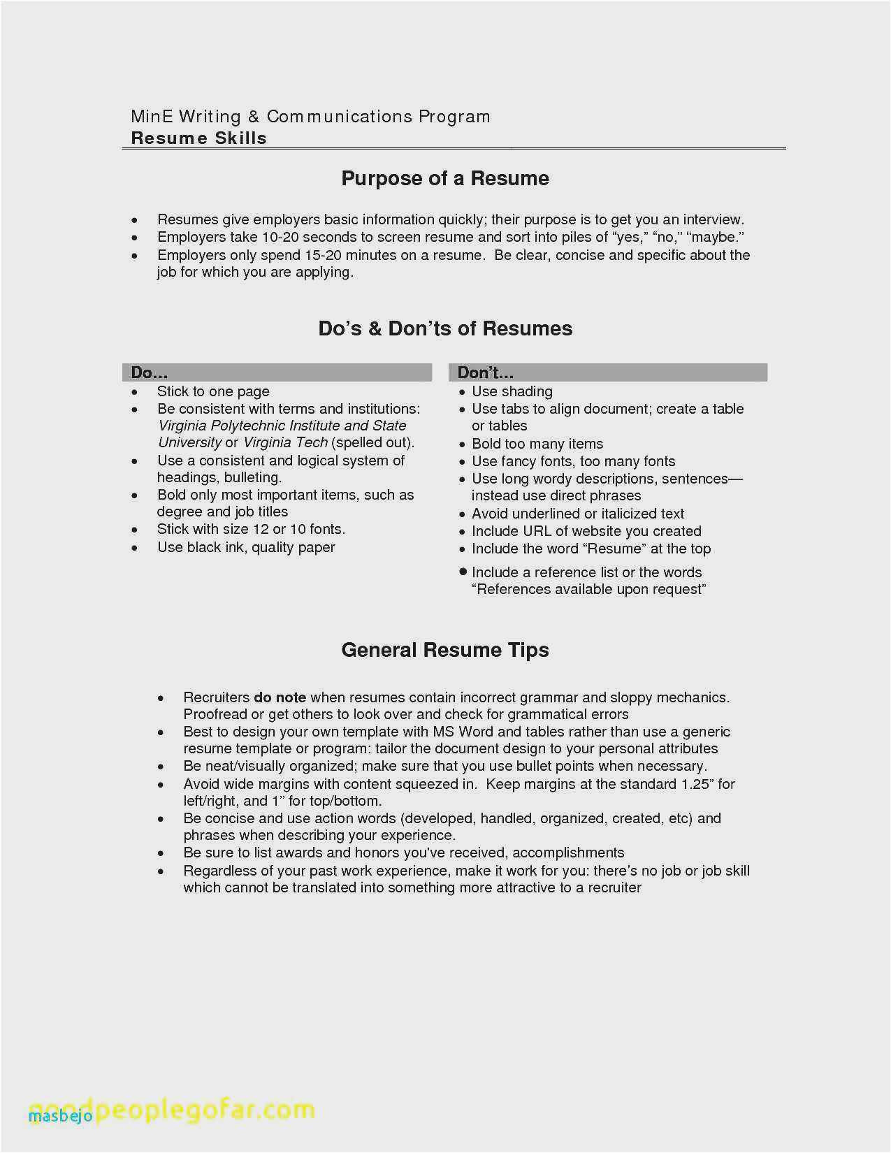 best resume advice