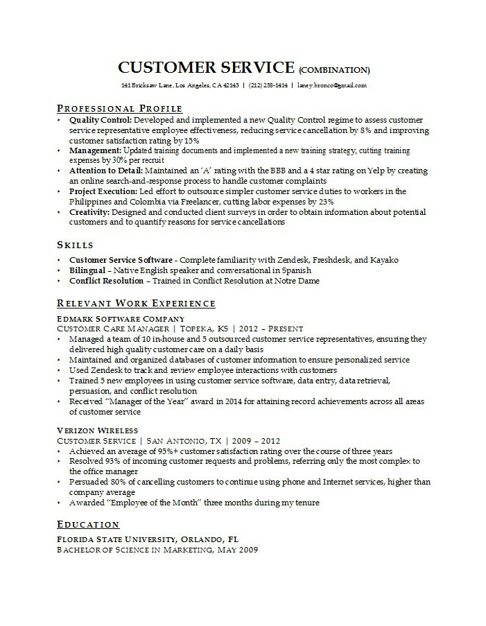 customer service representative resume templates