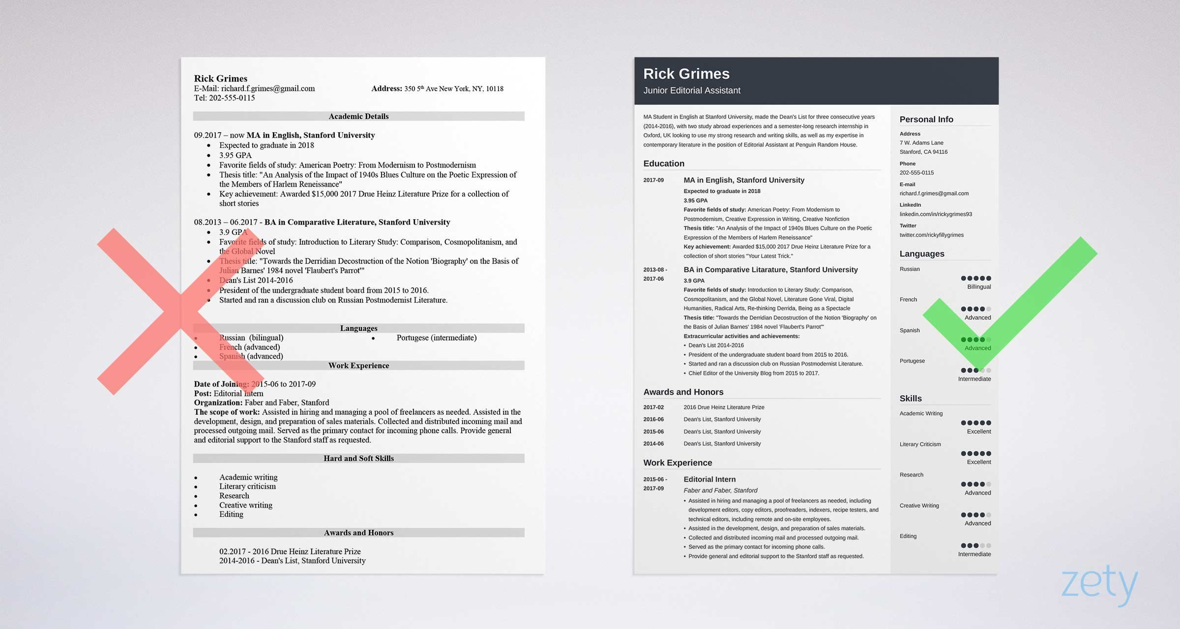 graduate cv