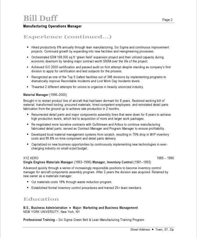 non profit resume samples